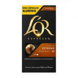 Cápsulas de Café L'or Lungo Estremo - Compatíveis com Nespresso - 10 un