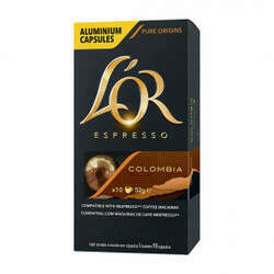 Cápsulas de Café L'or Colombia - Compatíveis com Nespresso - 10 un