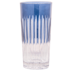 Copo Alto De Cristal Lodz Para Água De 350 Ml - Azul Royal