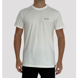 Camiseta Algodão Creme/Preto Logo Lurk