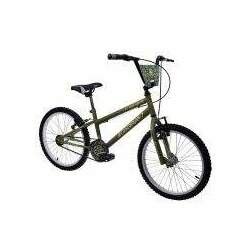Bicicleta Infantil Aro 20 Garra Squad Verde Militar