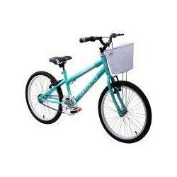 Bicicleta aro 20 Garra Flash Feminina Verde Anis Com Cesta