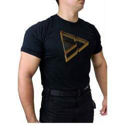 Camiseta Preta Tactical DACS - TRIANGULO DE MUNICAO (GG)
