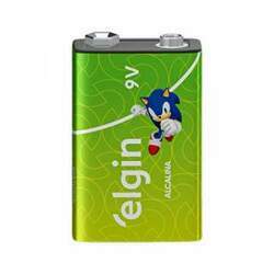 Bateria 9V Alcalina Elgin Blister c/ 1un