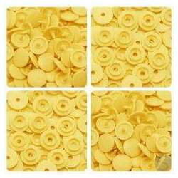 Botão Ritas Pressão Plástico Tic Tac nº12 024 Amarelo Pacotes com 50 Unidades