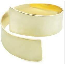 Argola para Guardanapo bracelete - Dourada