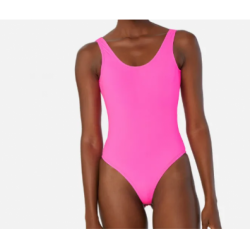 Body Feminino Rosa Neon para Sublimação - Adulto
