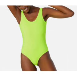 Body Feminino Verde Neon para Sublimação - Adulto