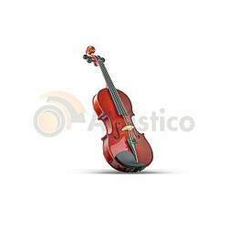 Viola de Arco 4/4 Tampo Maciço Arco Breu Case Corda Paganini