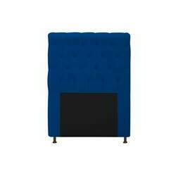 Cabeceira Cristal Estofada Capitonê 100 cm para Cama Box Solteiro Corano Azul Marinho Quarto - AM Decor