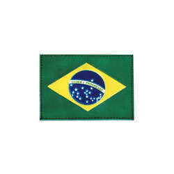 (US 1 1301) Insígnia Emborrachada Bandeira do Brasil