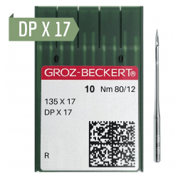 Agulha de Máquina Industrial - Groz Beckert - DPX17 - Pesponto Jeans - C/10und