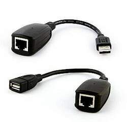 Extensão USB Via Cabo de Rede LAN 45m