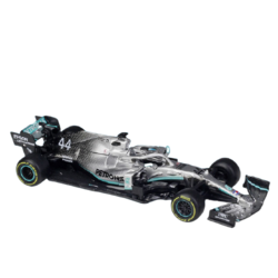 Miniatura Colecionável Carro Lewis Hamilton Mercedez Racing F1 W10 Amg Petronas 2019 Fórmula 1 1/43 Diecast Bburago - MKP