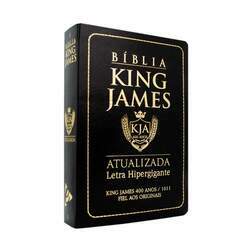 Bíblia King James Atualizada 400 Anos Letra Hipergigante - Média Luxo Preta