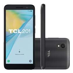 Smartphone TCL L201 4G 32GB 1GB RAM Câmera Traseira Frontal 2MP Tela 5 - Preto