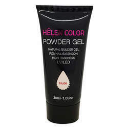 Unhas de gel Polygel Powder gel Helen Color Nude 30ml