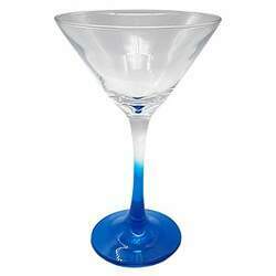 Taça martini azul cristal de vidro 250ml (p/ sublimação)