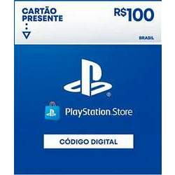 R 100 PlayStation Store - Cartão Presente Digital Exclusivo Brasil