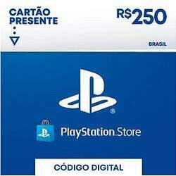 R 250 PlayStation Store - Cartão Presente Digital Exclusivo Brasil