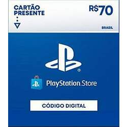 R 70 PlayStation Store - Cartão Presente Digital Exclusivo Brasil