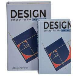 Conjunto de Livros Decorativos Design Concept for the new world