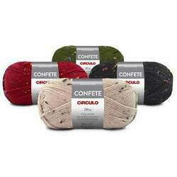 Lã Confete Círculo 100g - 016365