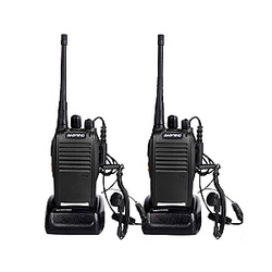 Kit 2 Rádio Comunicador Ht Walk Talk Baofeng 777s Uhf Fone