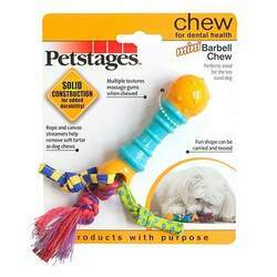 Brinquedo Petstages Mini Barbell Chew