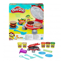 Play-Doh - Conjunto de Massinha com Acessorios - Festa do Hamburguer - Hasbro