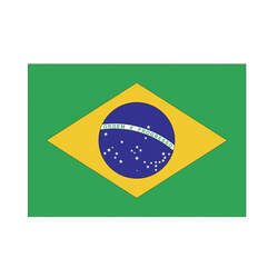(US 1 359) Adesivo Bandeira do Brasil - Atack