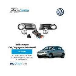 Kit farol auxiliar Shocklight para Volkswagen Gol, Voyage e Saveiro G5 (2009 até 2012)
