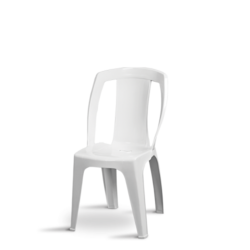 Cadeira bistrô lisa 501br 83x43x42 cm branca