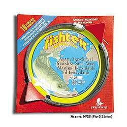 Arame de Aço Inox AISI 302 Polido Duro Fishtex Nº26 (0,35mm) - 10m