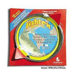 Arame de Aço Inox AISI 302 Polido Duro Fishtex Nº20 (0,70mm) - 10m