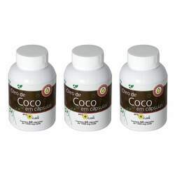 Óleo de Coco Extravirgem Cápsulas Apis Flora 60g - kit 3 unidades