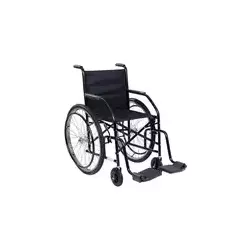 Cadeira de Rodas 102 Preta Raiada Pneu Inflável CDS