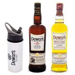 Kit Dewar's 12 Anos Blended Scotch Whisky 750ml Dewar's White Label 750ml Squeeze