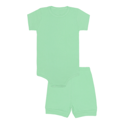 Conjunto Pijama Body e Short Verde - Izitex