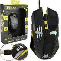 Mouse Gamer Iron Man 6D Knup KP-V22 Yellow
