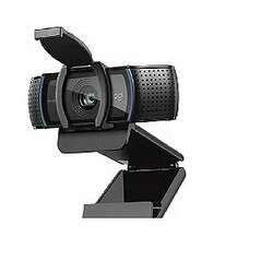 Webcam Full HD Logitech C920s com microfone protetor de lente
