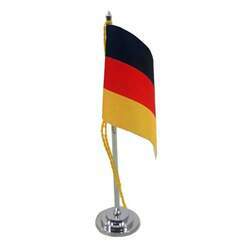 Mini Bandeira de Mesa Alemanha 15 cm Poliéster