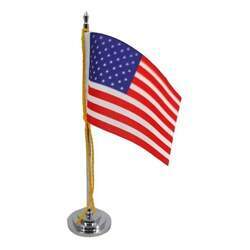 Mini Bandeira de Mesa Estados Unidos USA 15 cm Poliéster