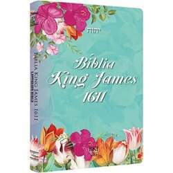 Bíblia King James 1611 Ultra Fina Lettering Bible Letra Normal Capa Tifany