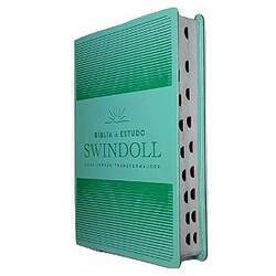Bíblia De Estudo Swindoll NVT - Aqua - Capa Luxo - Índice
