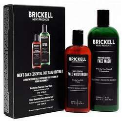 Brickell Mens Kit Skincare para Homens com Produtos Organicos Naturais com Vitamina C 2 Produtos