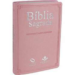 Bíblia Sagrada - NAA - Popular - Capa Luxo - Rosa
