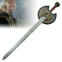 Espada Theoden ( Herugrim Sword): O Senhor dos Anéis (The Lord of the Rings) - (Com Suporte)