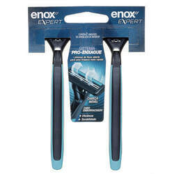 Aparelho de barbear Expert Antideslizante c/ 2 Lâminas (2 unid ) Enox