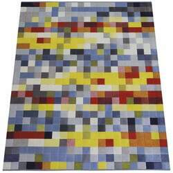 Tapete São Carlos Pixel N Colorido Geométrico Cubes 2,50 x 3,50m